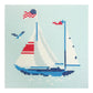 Regatta Coaster - Large Yacht Printed Canvas Kirk & Bradley 