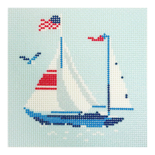 Regatta Coaster   Large Yacht Printed Canvas Kirk & Bradley 
