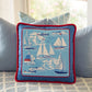 Regatta Pillow No 2 Printed Canvas Kirk & Bradley 