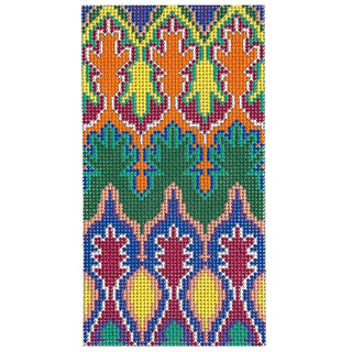 Retro Eyeglass Case Painted Canvas Anne Fisher Needlepoint LLC 

