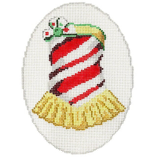 Rockettes The Candy Cane Dress Painted Canvas Atlantic Blue Canvas 
