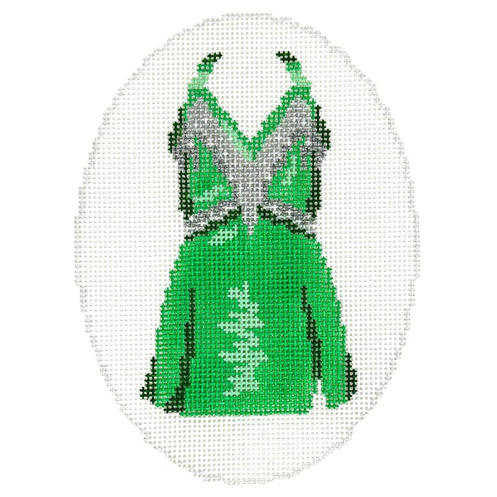 Rockettes The Green Dress Painted Canvas Atlantic Blue Canvas  - 1