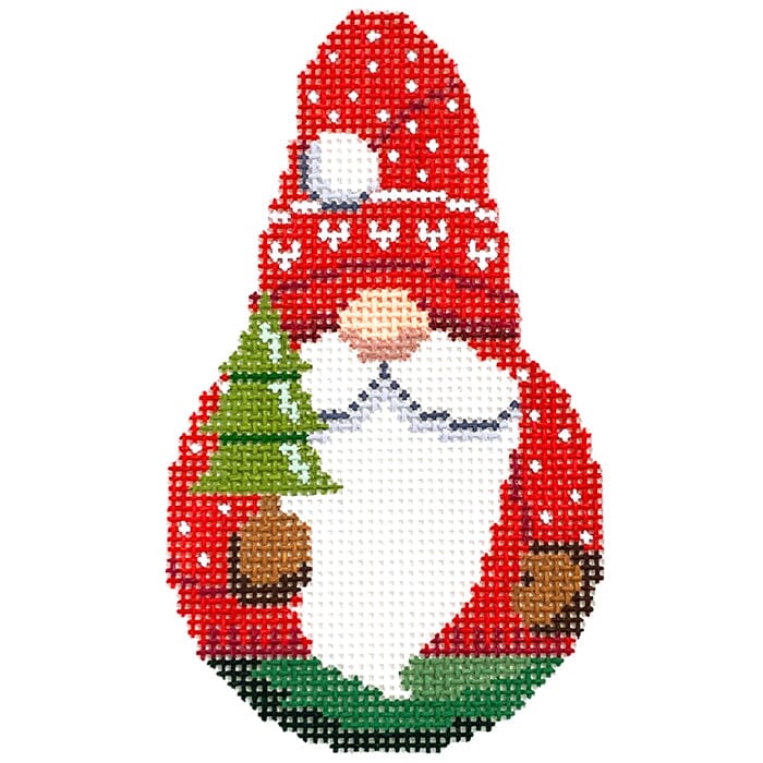 Roly Poly Gnome #18 Painted Canvas Susan Roberts Needlepoint Designs Inc.  - 1
