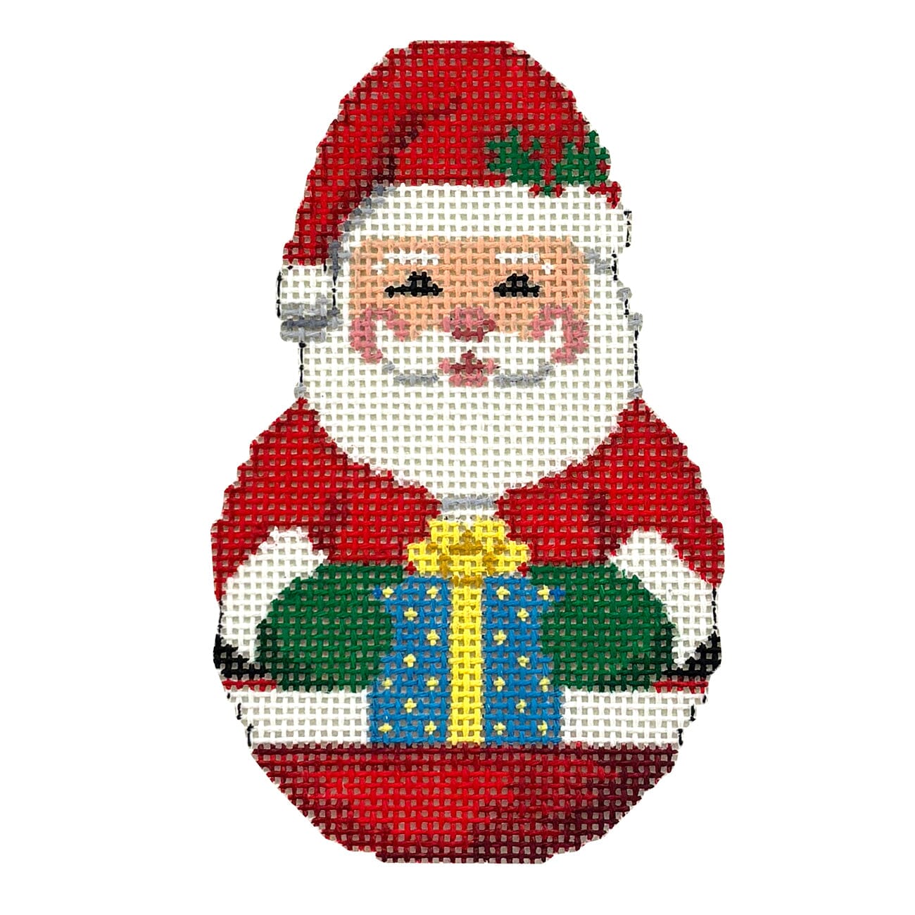 Roly Poly, Santa Painted Canvas Susan Roberts Needlepoint Designs Inc.  - 1