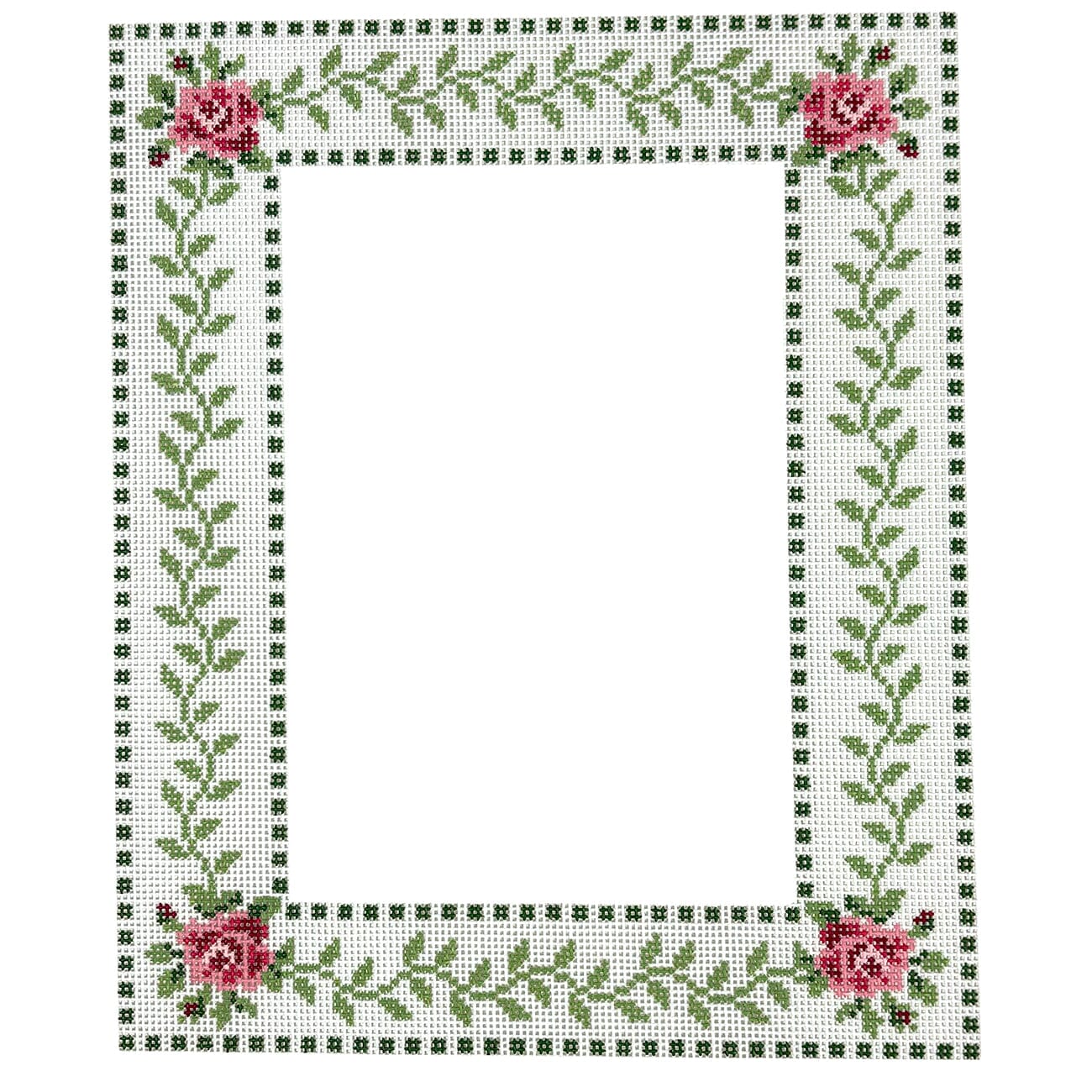 Rose Frame Painted Canvas Maura Nolan Designs 

