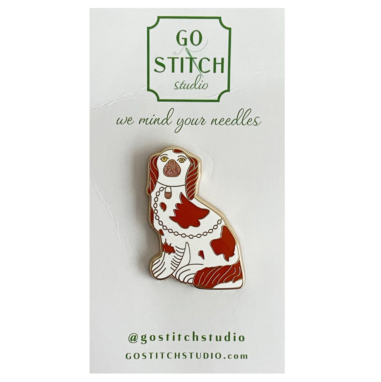Rust Staffordshire Needle Minder Accessories Go Stitch Studio  - 1