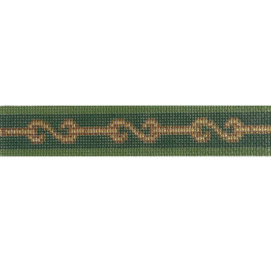 S Clasp Fob Painted Canvas Goodpoint Needlepoint 