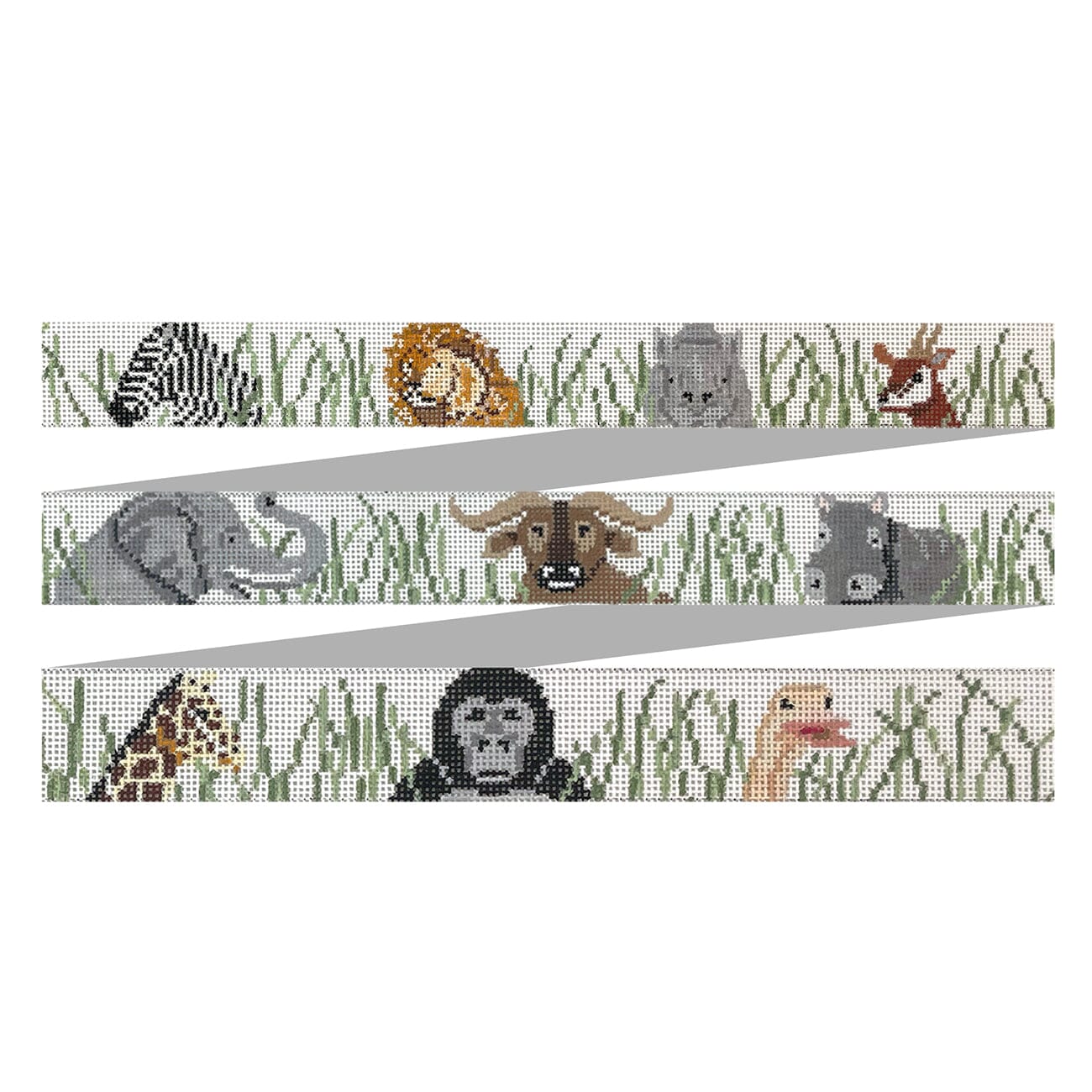 Safari, Belt Painted Canvas Susan Roberts Needlepoint Designs Inc.  - 1