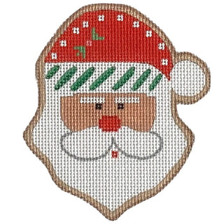 Santa Christmas Cookie Painted Canvas Danji Designs 
