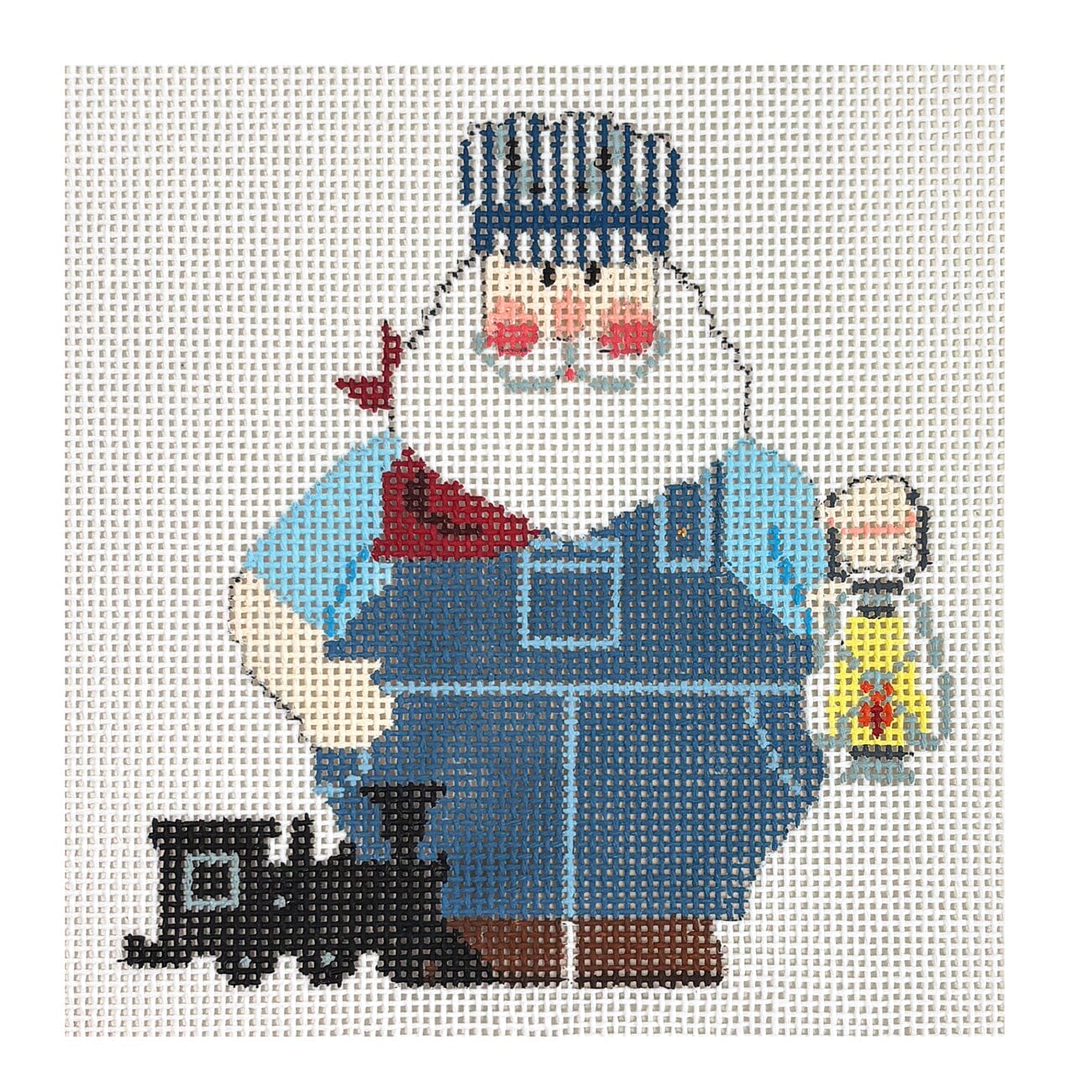 Santa, Engineer Painted Canvas TNW Designs  - 1