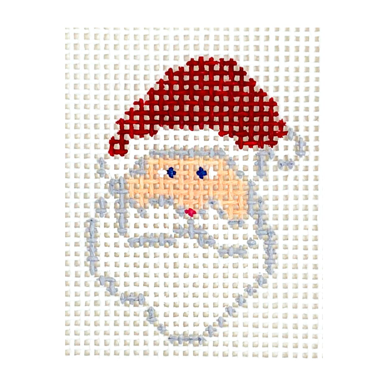 Santa Mini Painted Canvas MF Needlepoint  - 1