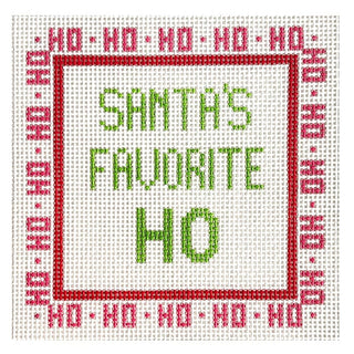 Santa's Favorite Ho Painted Canvas Stitch Its 
