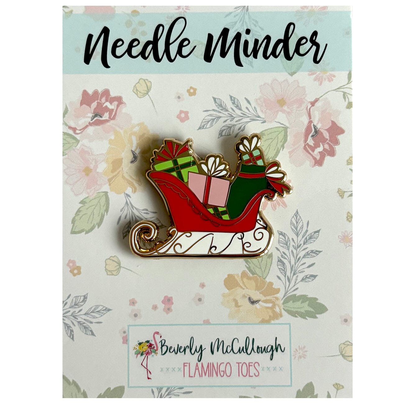 Santa's Sleigh Needleminder Accessories Flamingo Toes 
