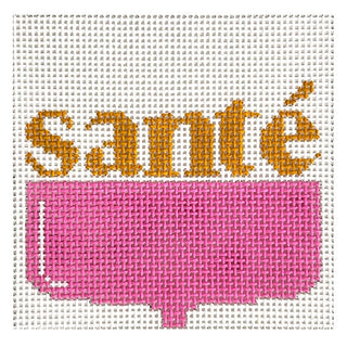 Santé Square Painted Canvas Love MHB Studio 
