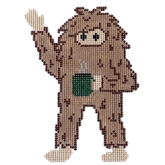 Sasquatch   Cryptid Collection Painted Canvas Fire and Iris  - 1