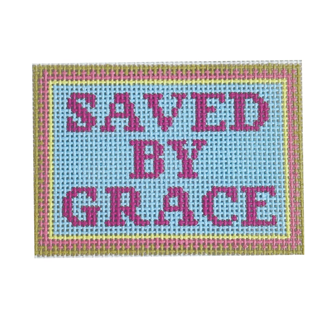 Saved by Grace on 18 Painted Canvas Atlantic Blue Canvas  - 1
