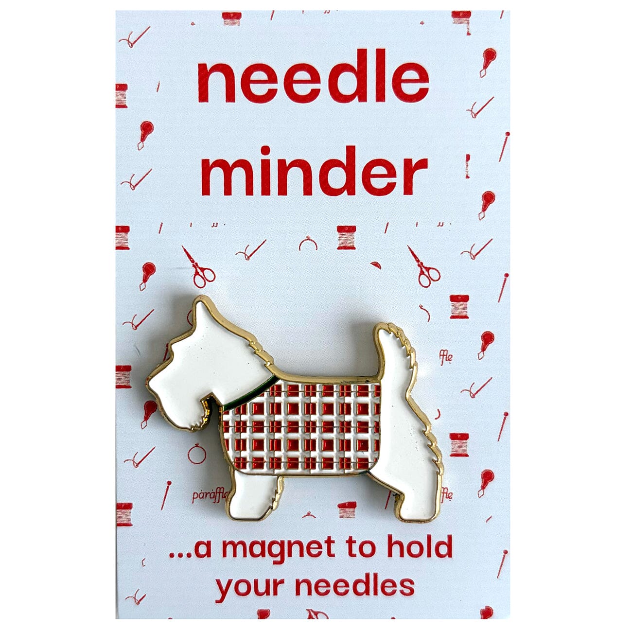 Scottish Terrier Enamel Needle Minder Accessories Paraffle  - 1