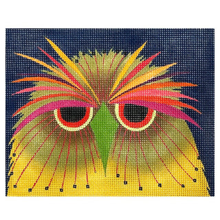 Screech Owl on 13 Painted Canvas Zecca 
