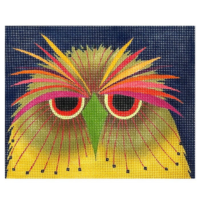 Screech Owl on 13 Painted Canvas Zecca  - 1