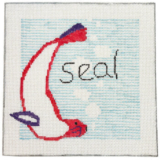 Seal 8"   Children's Collection Painted Canvas Jean Smith 
