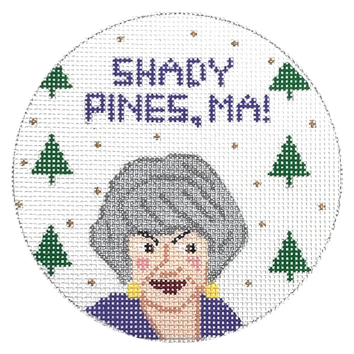 Shady Pines, Ma!   Dorothy Painted Canvas Stitch Rock Designs  - 1
