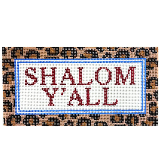 Shalom Y'all Painted Canvas Rachel Barri Designs 