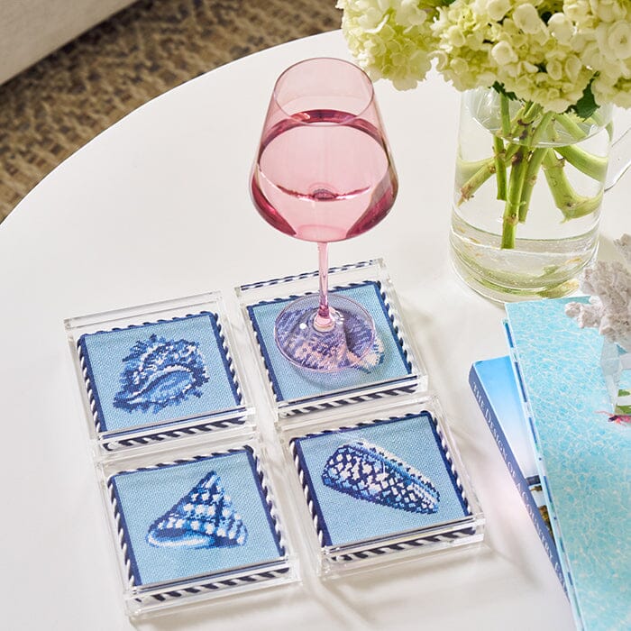 Shell Coasters Kit | Needlepoint.Com