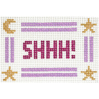 SHHH! Canvas Painted Canvas Goodpoint Needlepoint 
