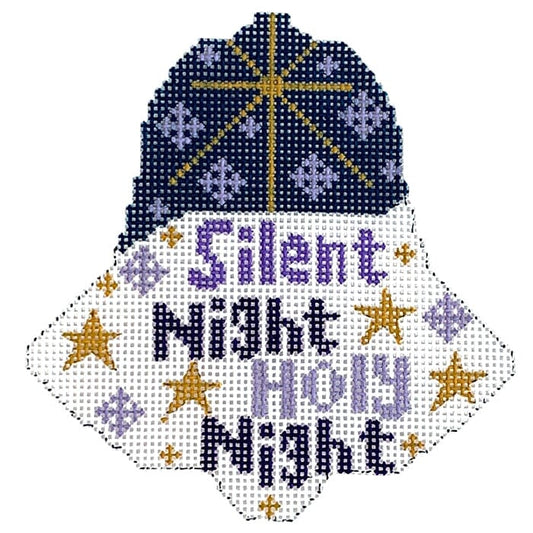 Silent Night Bell Painted Canvas Danji Designs 