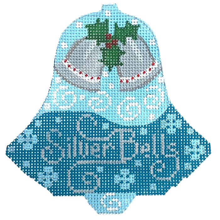 Silver Bells Bell Painted Canvas Danji Designs 
