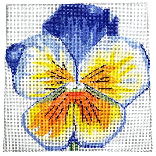 Simple Flowers Pansy Painted Canvas Jean Smith 