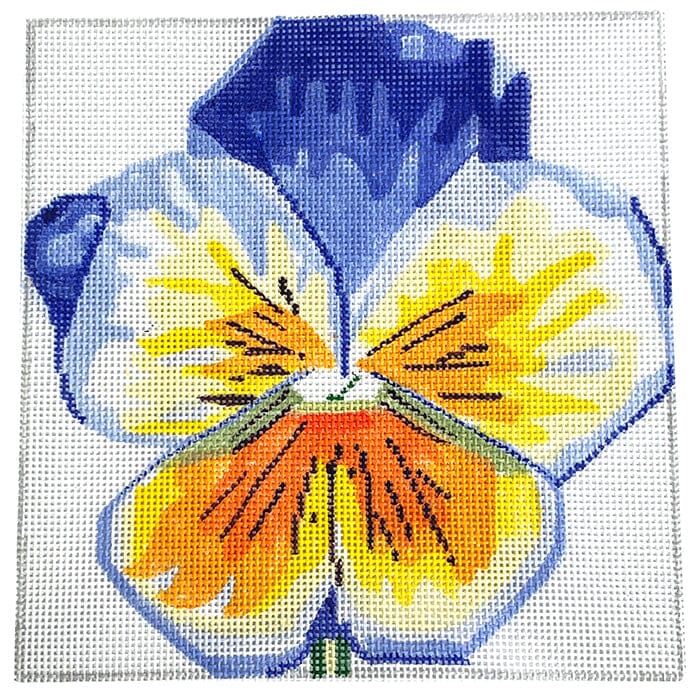 Simple Flowers Pansy Painted Canvas Jean Smith  - 1