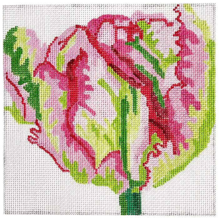 Simple Flowers Princess Tulip 8" Painted Canvas Jean Smith  - 1