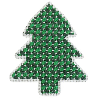 Simple Trees   Green Dot Tree Kit Kits Needlepoint To Go 
