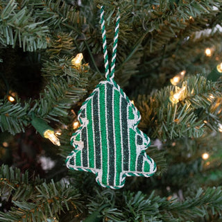 Simple Trees   Green Striped Tree Kit Kits Two Sisters Needlepoint 
