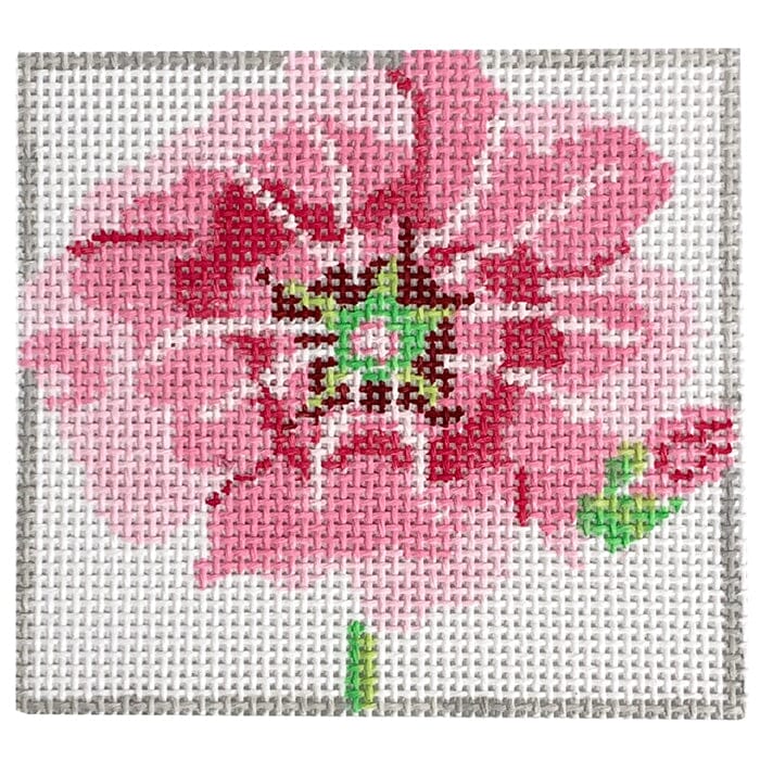 Simply Flowers Hollyhock Painted Canvas Jean Smith 