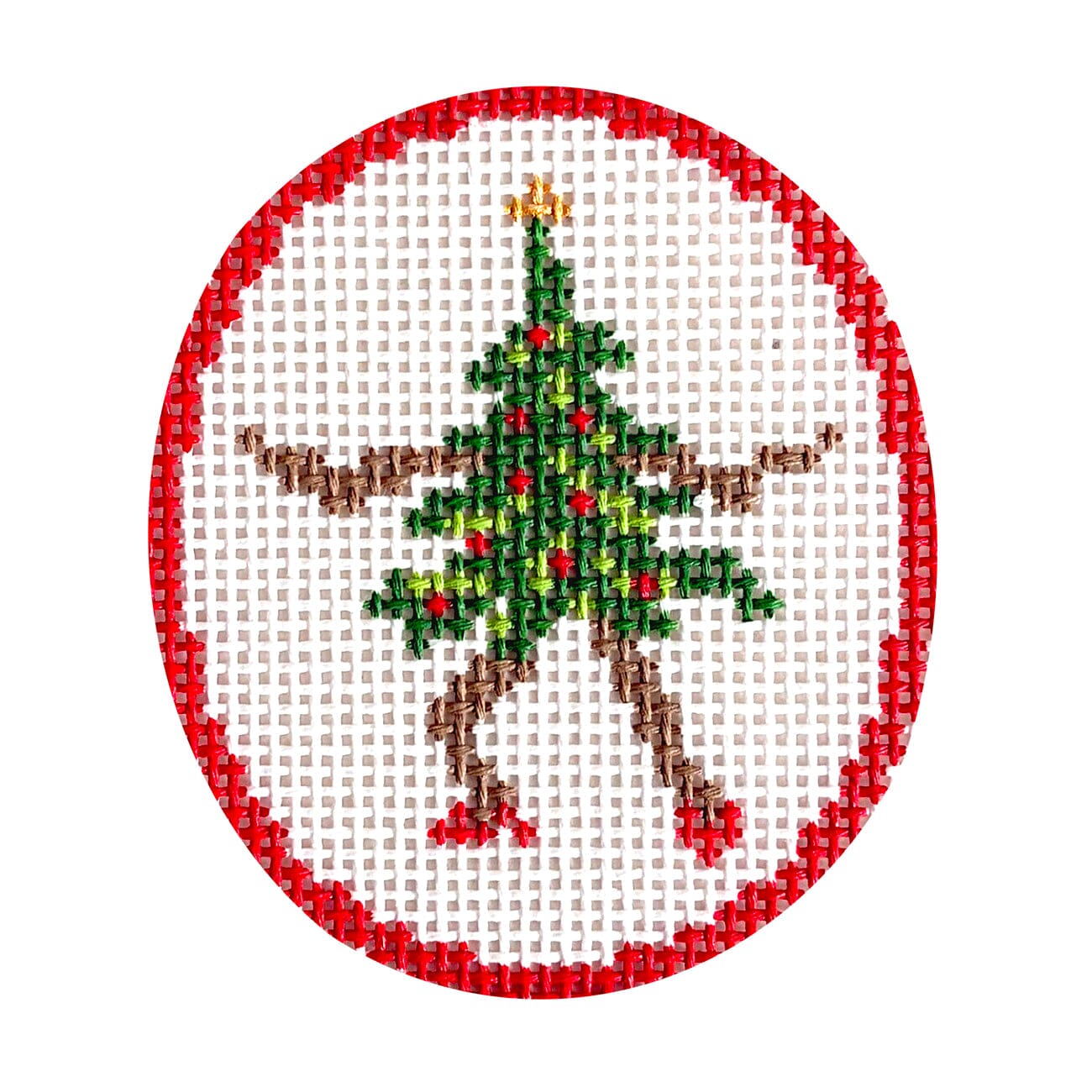 Single Dancing Tree Painted Canvas Goodpoint Needlepoint  - 1