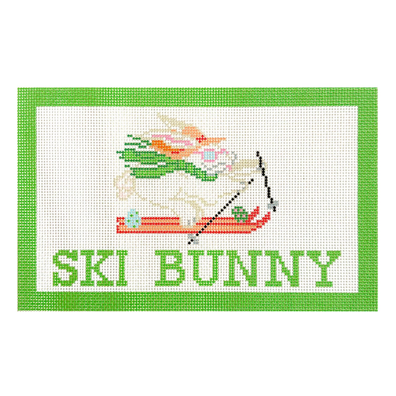 Ski Bunny Painted Canvas KCN Designers  - 1