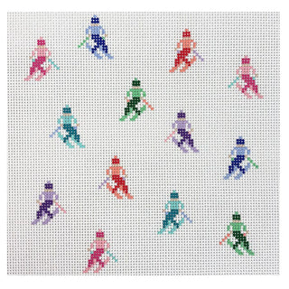 Skier Sprinkles Printed Canvas Prepsetter 
