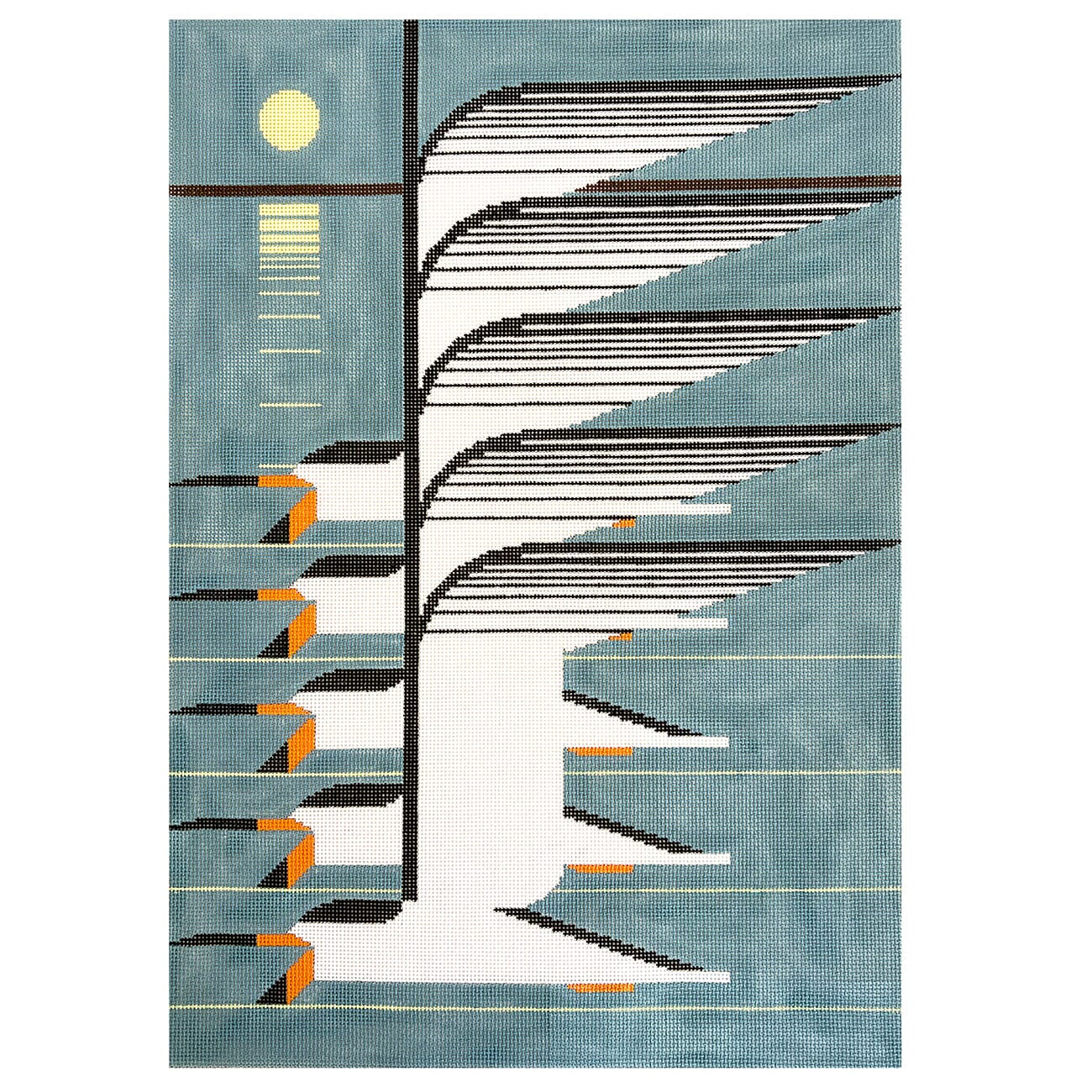 Skimmerscape on 13 Painted Canvas Charley Harper  - 1
