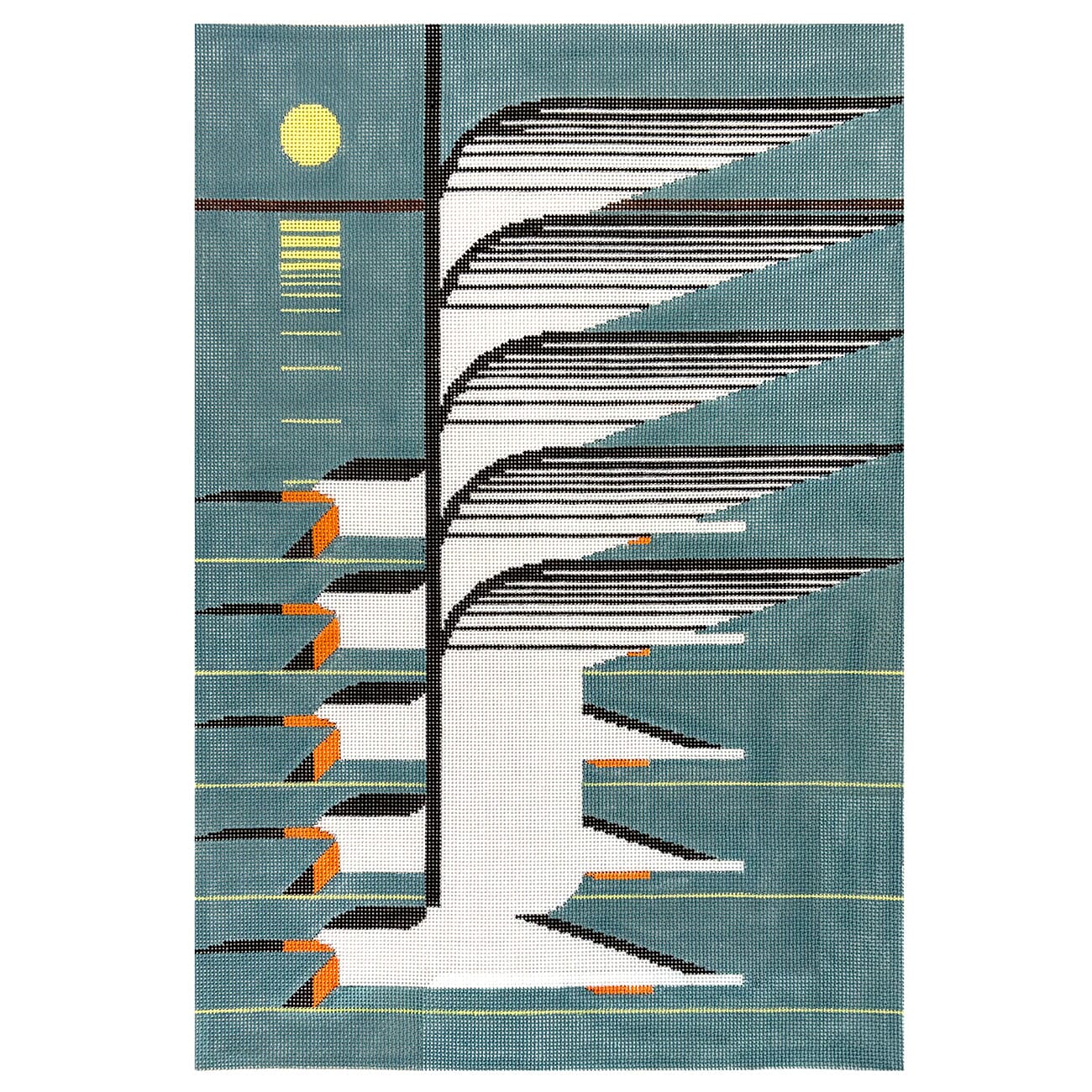 Skimmerscape on 18 Painted Canvas Charley Harper  - 1