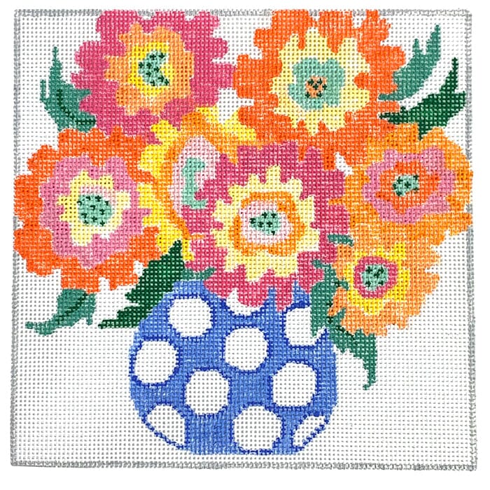 Sm. Luscious Bouquet #3 Painted Canvas Jean Smith  - 1