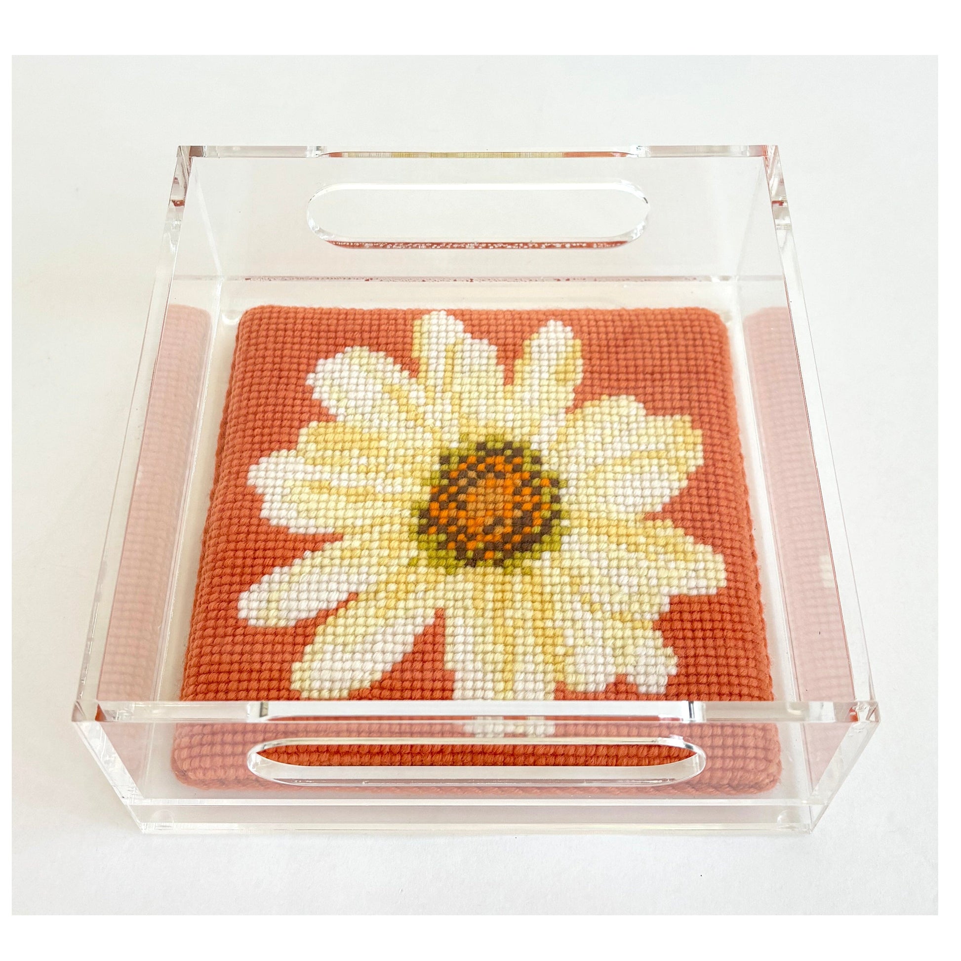 Small Acrylic Tray 6" x 6" Accessories Needlepoint.Com 