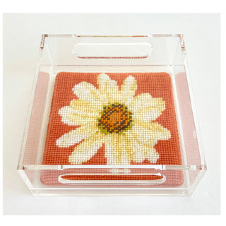 Small Acrylic Tray 6" x 6" Accessories Needlepoint.Com 
