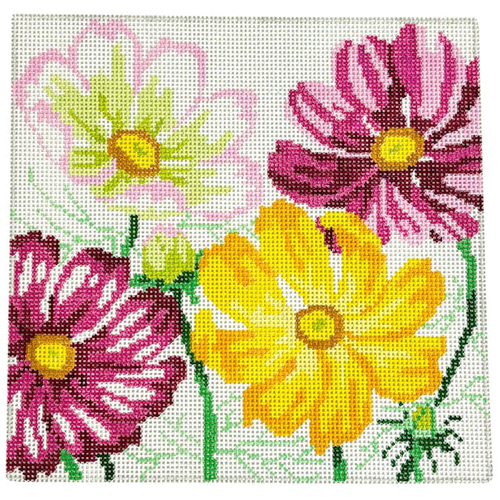 Small Cosmos Beauties #2 Painted Canvas Jean Smith 
