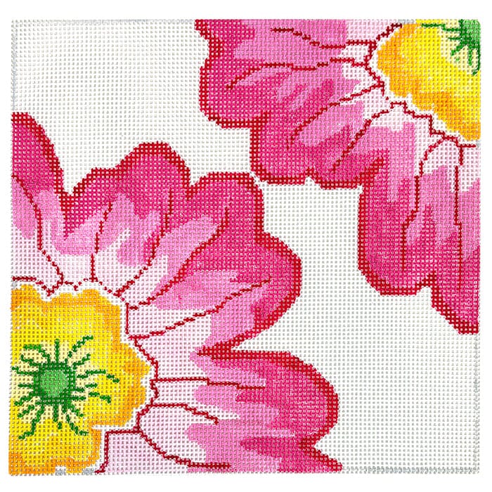 Small Double Delight   Summer Sizzle Painted Canvas Jean Smith  - 1