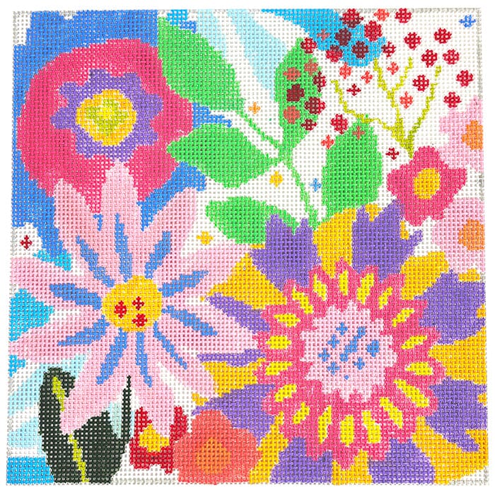 Small Fantasy Gardens #10 Painted Canvas Jean Smith  - 1