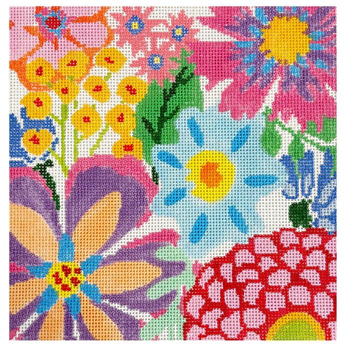 Small Fantasy Gardens #5 Painted Canvas Jean Smith  - 1
