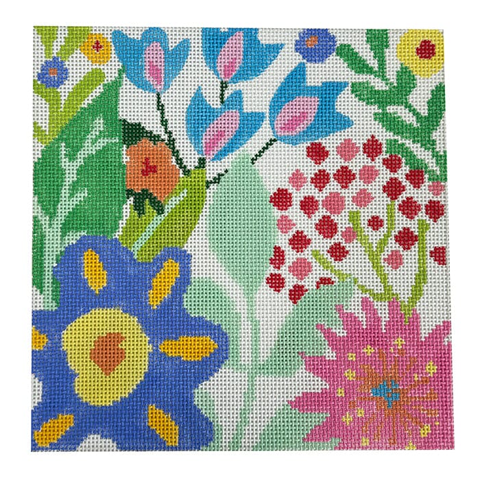 Small Fantasy Gardens #8 Painted Canvas Jean Smith  - 1