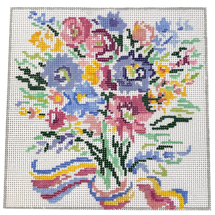 Small Joy of Summer 8" Square Painted Canvas Jean Smith  - 1